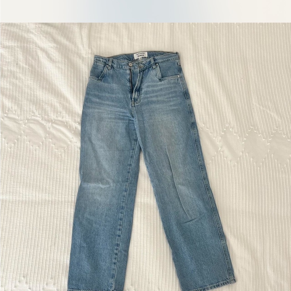 Reformation Cowboy Pointed Pocket high rise Straight Leg Jeans